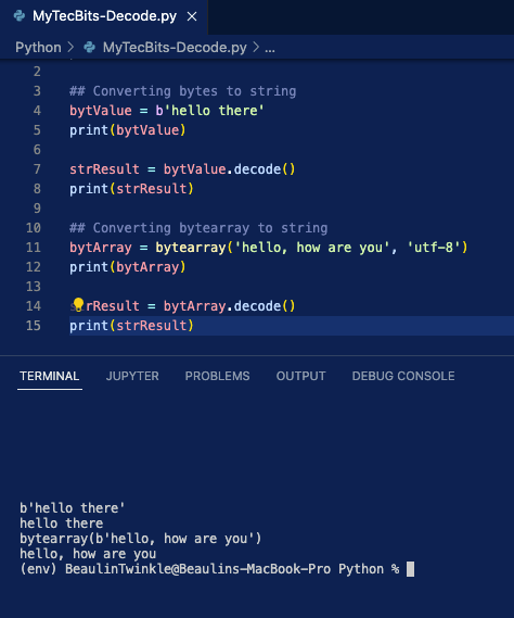 String To Bytes Conversion In Python