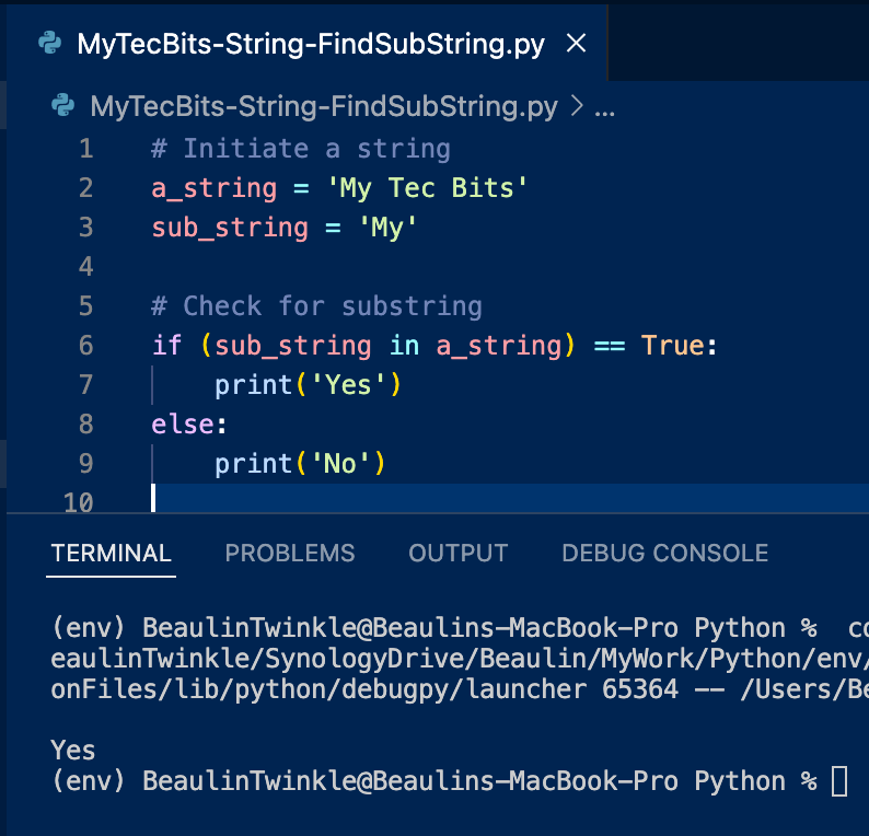 Check Substring In Array Python