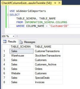 Check If Column Exists In Table Of SQL Server | My Tec Bits