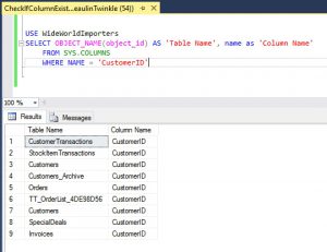 Check If Column Exists In Table Of SQL Server | My Tec Bits