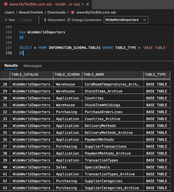 Sql Server Get List Of All Tables In A Database SexiezPicz Web Porn