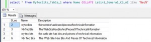 Case Sensitive String Comparison On SQL Server My Tec Bits