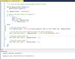 Check and drop system-versioned temporal table if exists | My Tec Bits