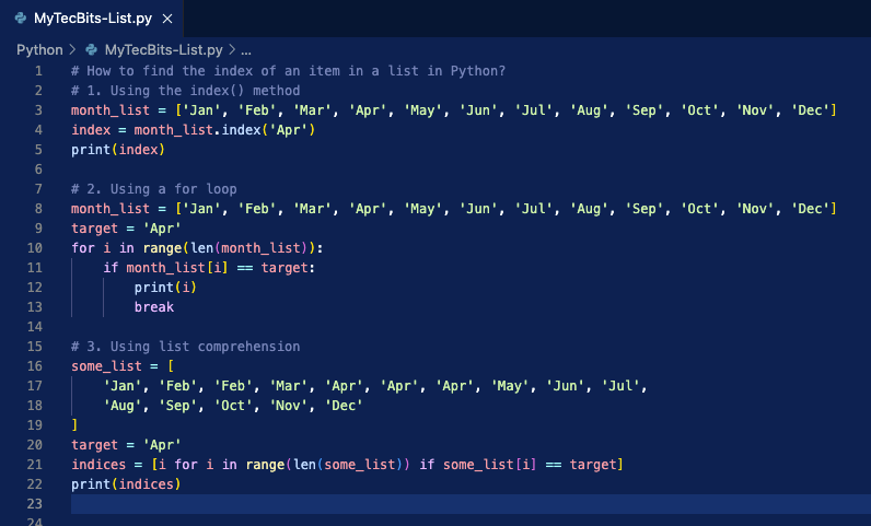 how-to-find-the-index-of-an-item-in-a-list-in-python-my-tec-bits